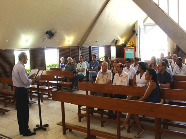 O culto ecumênico reuniu os diretores e gestores da Feam
