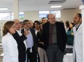Dra. Viviane Bogado, que coordenará a UTI, apresenta a UTI às autoridades